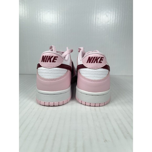 NEW Nike Dunk Low Pink Foam Red White GS CW1590-601 - Picture 5 of 8